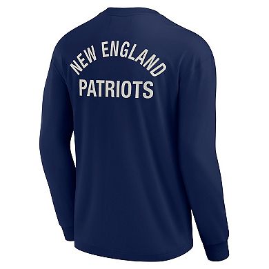 Unisex Fanatics Signature Navy New England Patriots Super Soft Long Sleeve T-Shirt