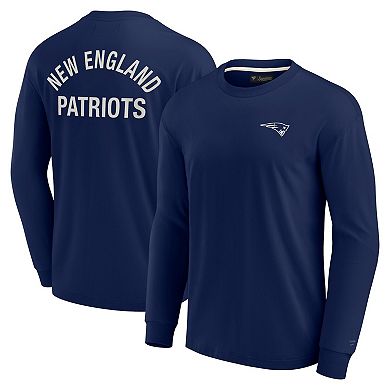 Unisex Fanatics Signature Navy New England Patriots Super Soft Long Sleeve T-Shirt