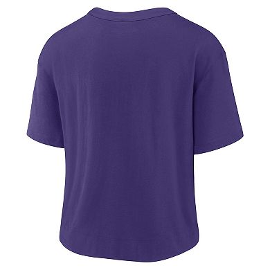 Women's Nike Purple/Black Minnesota Vikings High Hip Fashion T-Shirt