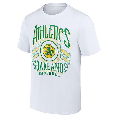 Men's Darius Rucker Collection by Fanatics White Oakland Athletics Distressed Rock T-Shirt