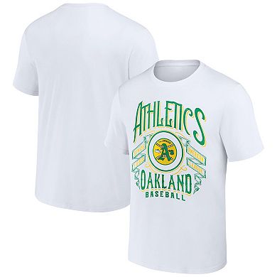 Men's Darius Rucker Collection by Fanatics White Oakland Athletics Distressed Rock T-Shirt