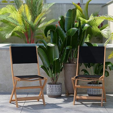 Flash Furniture Martindale Indoor / Outdoor Folding Bistro Chair 2-piece Set