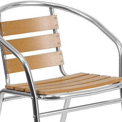 Flash Furniture Lila Commercial Indoor / Outdoor Restaurant Stacking Chair