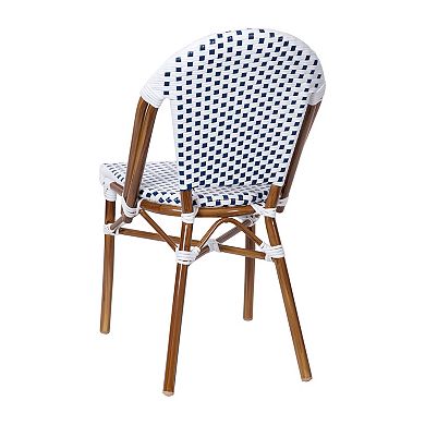 Flash Furniture Lourdes Indoor / Outdoor French Bistro Stacking Chair 2-piece Set