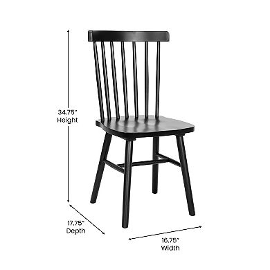 Flash Furniture Ingrid Commercial Grade Windsor Dining Chair 2-piece Set
