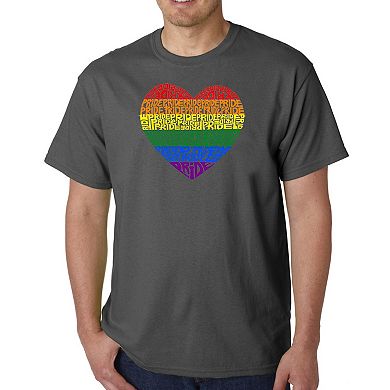 Pride Heart - Men's Word Art T-shirt