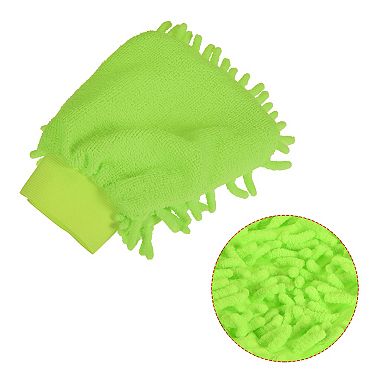 3 Pcs Microfiber Chenille Mitts Scratch-Free Cleaning Glove for Home