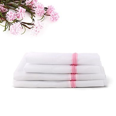 Polyester Washing  Bags Socks Underwear Net Mesh Bag Set (Pink #1)
