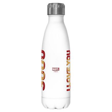 Marvel Iron Man I Love You 3000 17-oz. Stainless Steel Water Bottle
