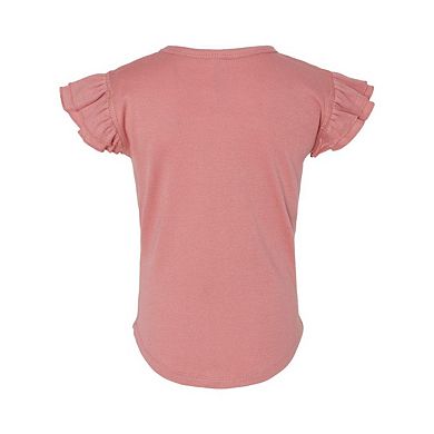 Rabbit Skins Toddler Flutter Sleeve Tee