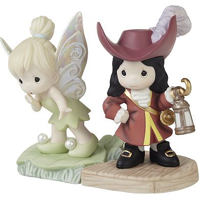 Disney's Peter Pan Tinker Bell & Captain Hook Life Is A Daring Adventure Figurine Table Decor 2-piece Set by Precious Moments