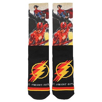 Men's The Flash Superhero Athletic Crew Socks