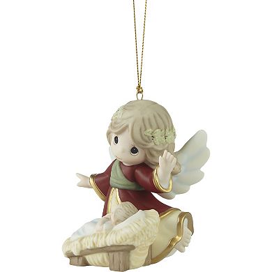 Precious Moments “Away In A Manger” Porcelain Christmas Ornament