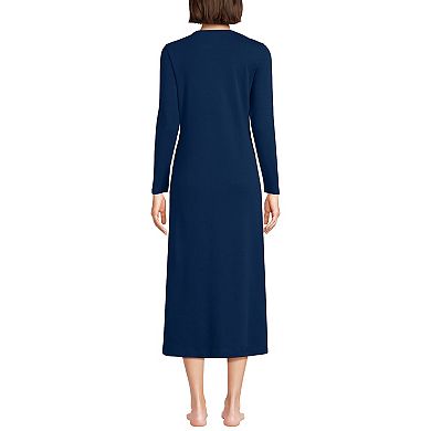 Women's Lands' End Long Sleeve Midcalf Nightgown