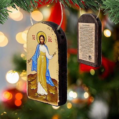 G.Debrekht Jesus Religious Christian Sacred Icon Ornament Inspirational Icon Decor