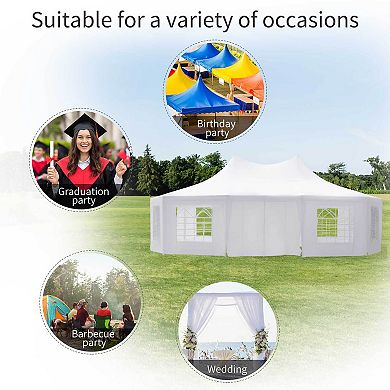 Large Outdoor Party & Wedding Tent W/ Column-less Space & Weather Resistance