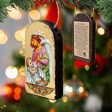 G.Debrekht Blessing Angels Religious Christian Sacred Icon Ornament Inspirational Icon Decor