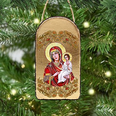 G.Debrekht Virgin Mary Directress Religious Orthodox Sacred Icon Ornament Inspirational Icon Decor