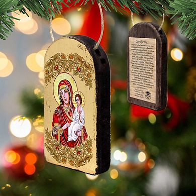 G.Debrekht Virgin Mary Directress Religious Orthodox Sacred Icon Ornament Inspirational Icon Decor