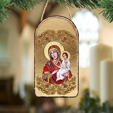 G.Debrekht Virgin Mary Directress Religious Orthodox Sacred Icon Ornament Inspirational Icon Decor