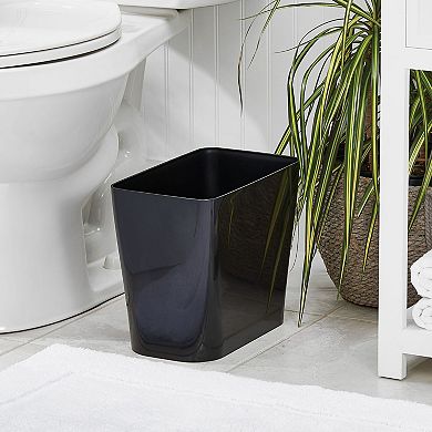 mDesign Small Plastic Rectangle Wastebasket Trashcan Container Waste Bin