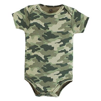 Hudson Baby Infant Boy Cotton Bodysuits, Into The Woods Prints