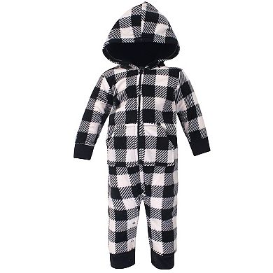 Hudson Baby Infant Boy Fleece Jumpsuits, Coveralls, and Playsuits 2pk, Christmas Dog