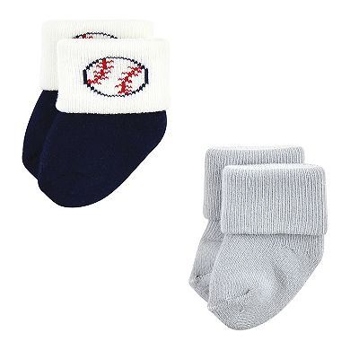 Little Treasure Infant Boy Newborn Socks, Baseball