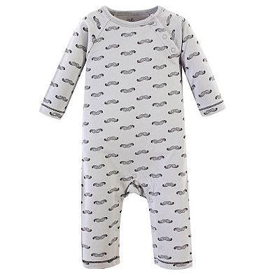 Touched by Nature Baby Boy Organic Cotton Coveralls 3pk, Mr. Moon