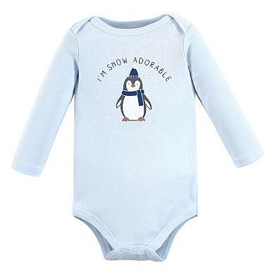 Hudson Baby Unisex Baby Cotton Long-Sleeve Bodysuits, Arctic Animals