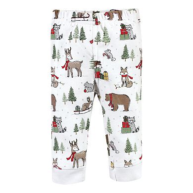 Hudson Baby Unisex Baby Cotton Pants, Christmas Forest
