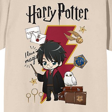 Juniors' Harry Potter Kanji Bolt Graphic Tee