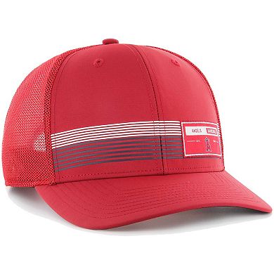 Men's '47 Red Los Angeles Angels Rangefinder brrr Trucker Adjustable Hat