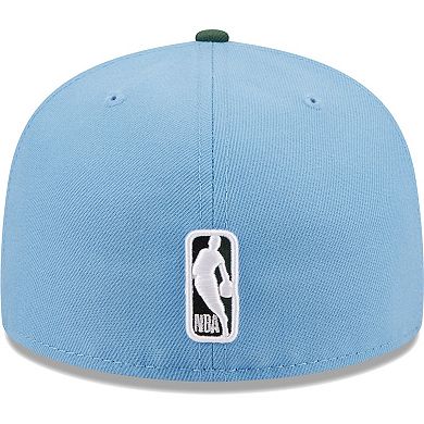 Men's New Era Light Blue/Green Chicago Bulls Two-Tone 59FIFTY Fitted Hat