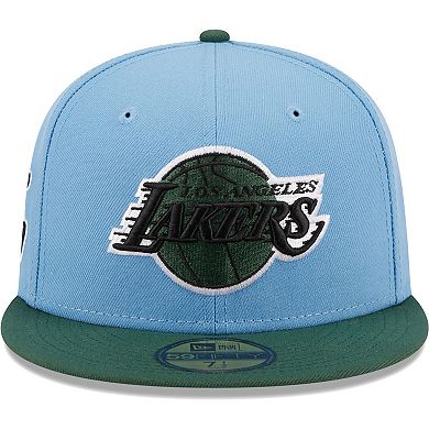 Men's New Era Light Blue/Green Los Angeles Lakers Two-Tone 59FIFTY Fitted Hat