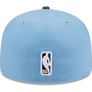 Men's New Era Light Blue/Green Los Angeles Lakers Two-Tone 59FIFTY Fitted Hat