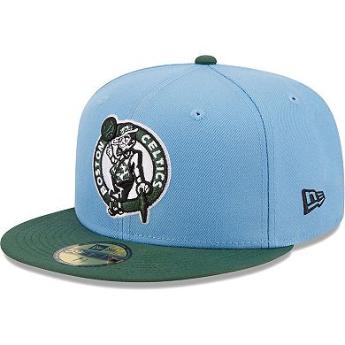 Men's New Era Light Blue/Green Boston Celtics Two-Tone 59FIFTY Fitted Hat