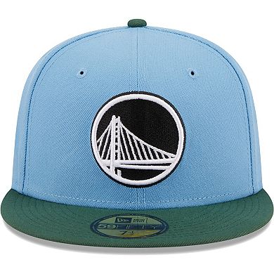 Men's New Era Light Blue/Green Golden State Warriors Two-Tone 59FIFTY Fitted Hat