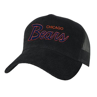 Youth Mitchell & Ness Black Chicago Bears Times Up Precurved Trucker Adjustable Hat