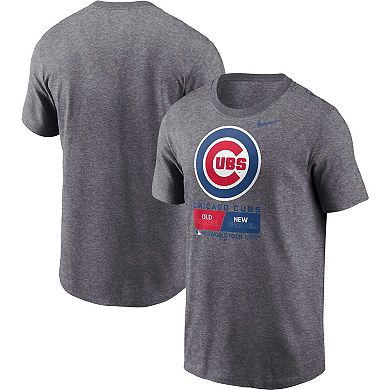 Men's Nike  Heather Charcoal Chicago Cubs 2023 MLB World Tour: London Series T-Shirt