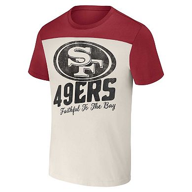 Men's NFL x Darius Rucker Collection by Fanatics Cream San Francisco 49ers Colorblocked T-Shirt