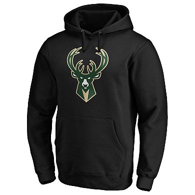 Men's Fanatics Branded Giannis Antetokounmpo Black Milwaukee Bucks Playmaker Name & Number Pullover Hoodie