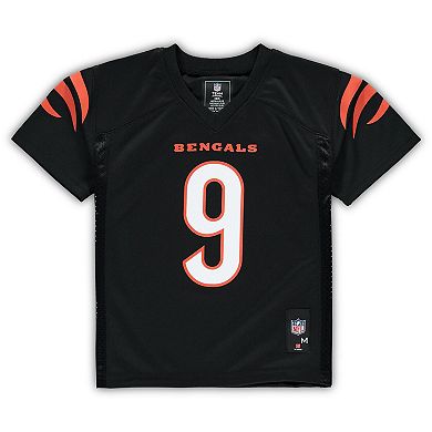 Preschool Joe Burrow Black Cincinnati Bengals Replica Player Jersey