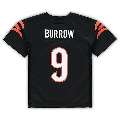 Preschool Joe Burrow Black Cincinnati Bengals Replica Player Jersey