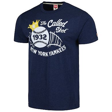 Men's Homage Navy New York Yankees The Called Shot Tri-Blend T-Shirt