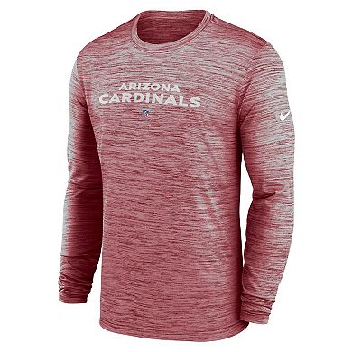 Men's Nike  Cardinal Arizona Cardinals Sideline Team Velocity Performance Long Sleeve T-Shirt