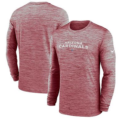 Men's Nike  Cardinal Arizona Cardinals Sideline Team Velocity Performance Long Sleeve T-Shirt