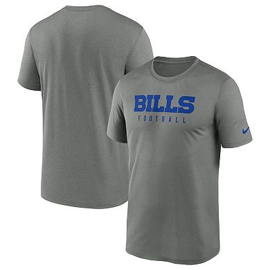 Men's Nike  Heather Gray Buffalo Bills Sideline Legend Performance T-Shirt