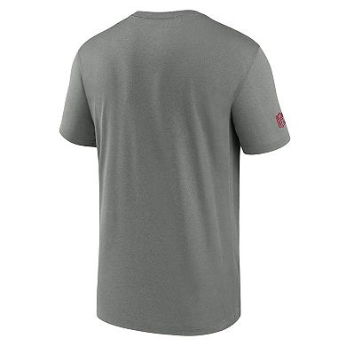 Men's Nike  Heather Gray Arizona Cardinals Sideline Legend Performance T-Shirt