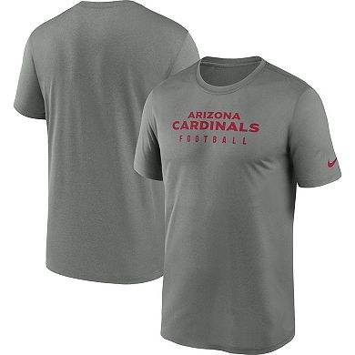 Men's Nike  Heather Gray Arizona Cardinals Sideline Legend Performance T-Shirt